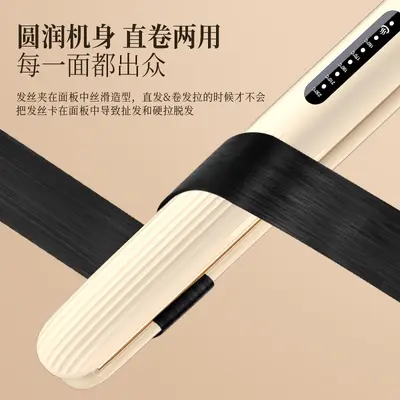 2-in-1 Hair Straightener and Curler Flat Iron Mini Portable Hair Straightening and Curling Tool for Bangs