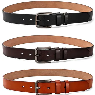 New men's vintage genuine leather pin buckle belt foreign trade cross-border comfortable fashion pants belt factory direct supply ready stock