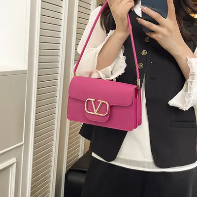 Women's Small Square Chain Shoulder Bag, Summer Style - 8