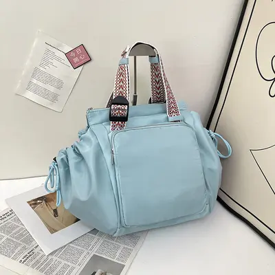 Cross-border bestselling 290 nylon fabric women's bag 2026 Korean version new large capacity shoulder bag travel bag mother bag
