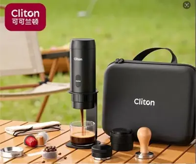 Cliton Portable Espresso Coffee Machine, Semi-Automatic, Capsule Compatible - 13