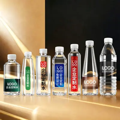 Corporate Logo Mineral Water, Small Bottles, Event Case - 12