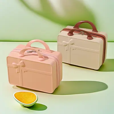 Customized Small Suitcase 14 Inch Makeup Bag Small Luggage Bag Mini Gift Suitcase Cabin Size Suitcase Password Lock Suitcase Macaron Color
