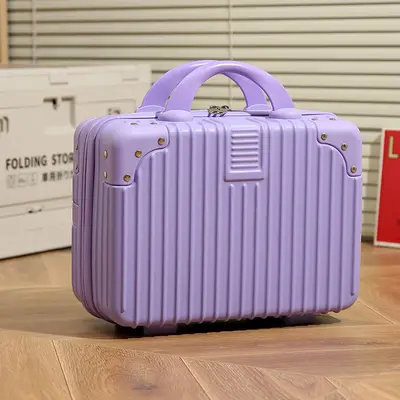 Retro bavul mini kozmetik çantası 14 inç küçük kutu hatıra 16 inç bavul depolama şifre yatılı çanta - 10