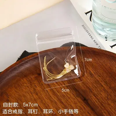 Transparent PVC Self-Sealing Jewelry Storage Bags for Beads, Earrings and Bracelets - 9