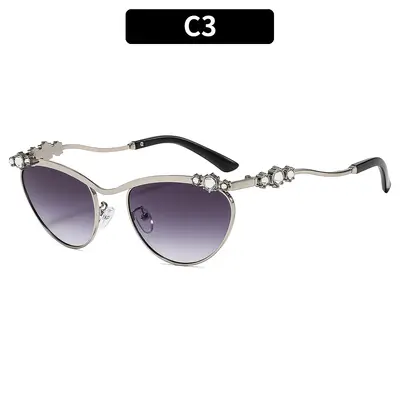 Rhinestone Polygon Sunglasses, European and American Style - 9