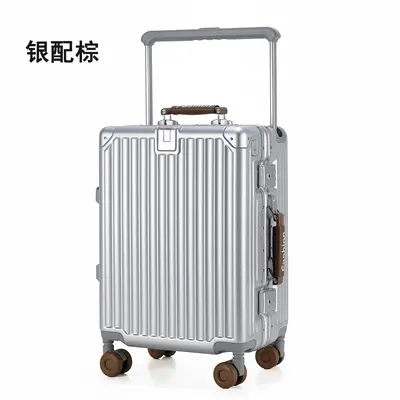 Alu-Trolley mit Rahmen, großes Fassungsvermögen, Universalrollen, Zahlenschloss - 11