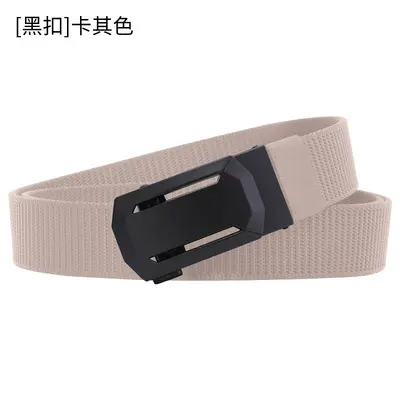 跨境专供男士战术腰带38加厚编织尼龙皮带合金自动扣运动裤腰带 - 9