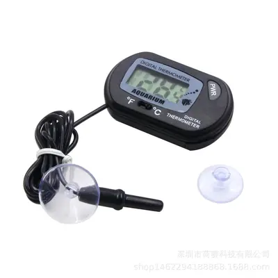 Aquarium Digital Thermometer ST-3, Waterproof, With Probe and Suction Cup