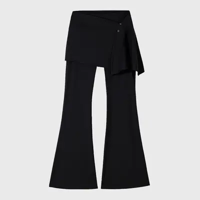 Two-Piece High-Waist Yoga Pants, Micro Flare, Butt-Lifting Panel - 10