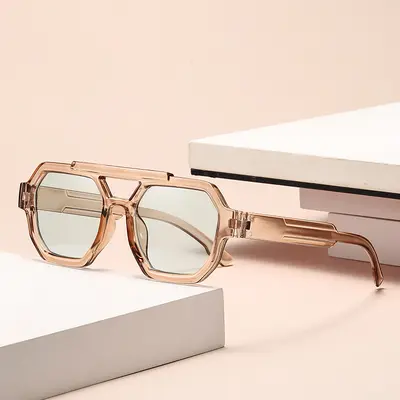 Polygon-Herren-Sonnenbrille, UV-Schutz, Vollrand - 10