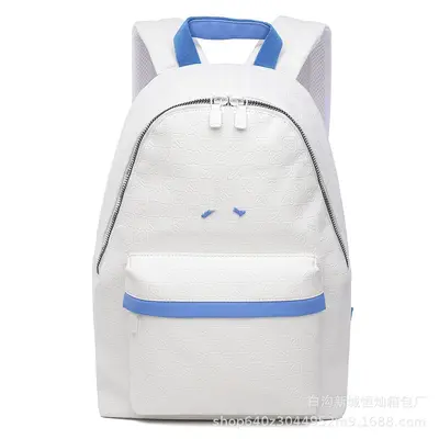 Checkerboard Letter Print Backpack, Large Capacity, for School and Travel - 4