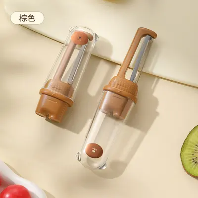 便携收纳式削皮刀多功能果蔬刮皮器迷你便携易收纳削皮刀 - 7