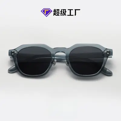 Retro TR90 Polygon Polarized Punk Sunglasses for Men and Women - 3