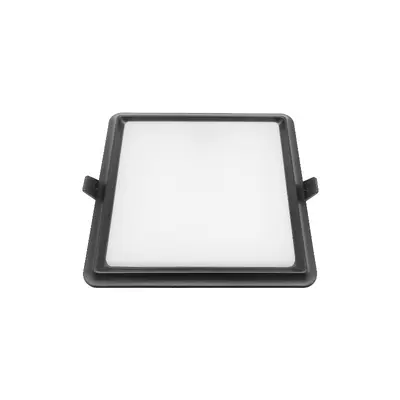 Quadratischer LED-Einbaudownlight mit Federklemme für Wabenplatten