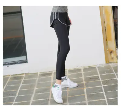 Dikişsiz Şeftali Yoga Pantolonu Kadın Elastik Yüksek Bel Karın Toplayıcı - 6