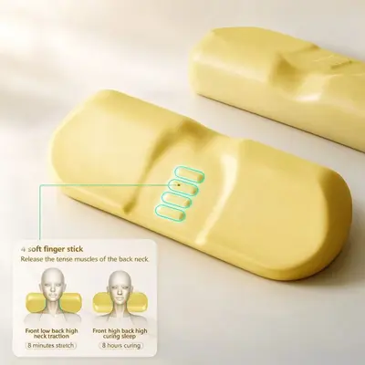 Cross-Border Unisex Cervical Spine Pillow Slow Rebound Memory Foam Neck Support Pillow Spine Correction Supine Sleep Aid Single Pillow