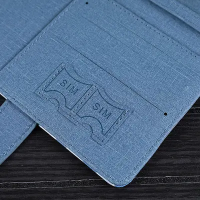Passport holder leather multi-card slots magnetic closure - 3