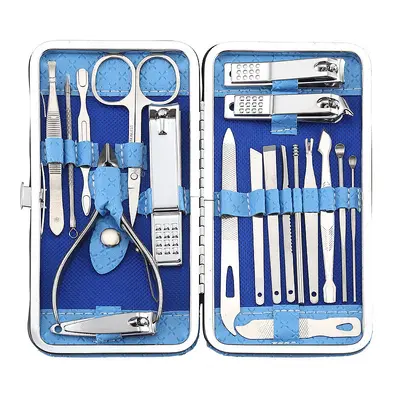 Stainless steel 19-piece nail care kit - 9