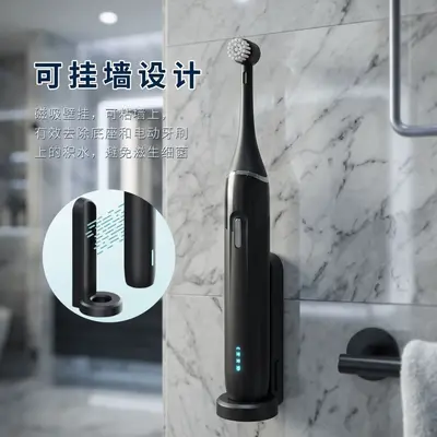 360° Rotating Electric Toothbrush with 4 Brush Heads