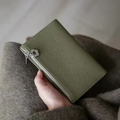 Deri görünümlü pasaport cüzdanı ultra ince unisex - 9