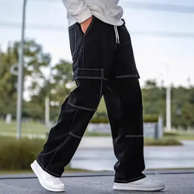 Herren-Jeans mit Seitentaschen, Modell 2025, NK389 - 4