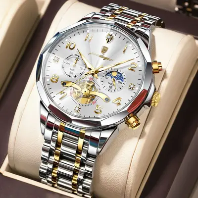 Herrenuhr, wasserdicht, Quarz, modernes Design - 9