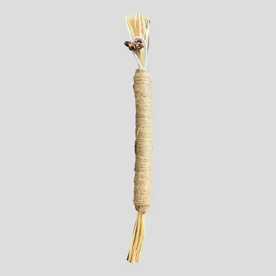Matatabi Diş Kaşıma Çubuğu Kedi Oyuncağı Rafya ve Sisal İpli Kedi Oltası - 9