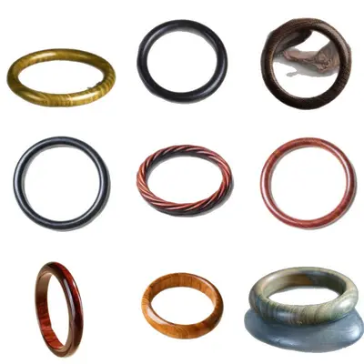 Chinesisches Holzarmband mit Drehstruktur-Design - 6