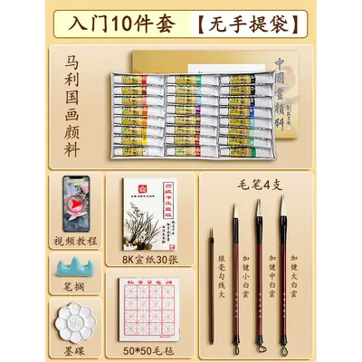 Marley Chinese Painting Pigment Set for Beginners, Ink Paint - 11