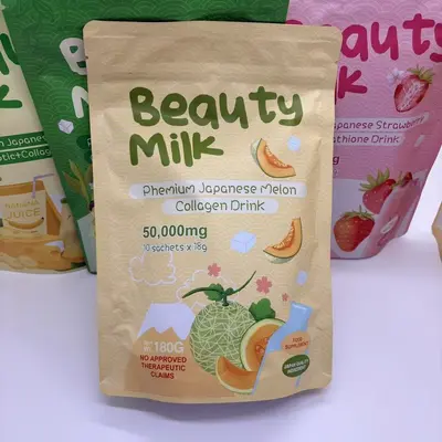 BeautyMilk Kollagenpulver mit Erdbeergeschmack - 7