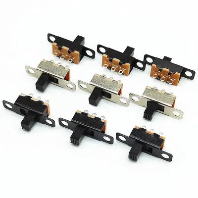 Mini Kaydırmalı Geçiş Anahtarı SS12F15G5, Üç Pinli İki Konumlu