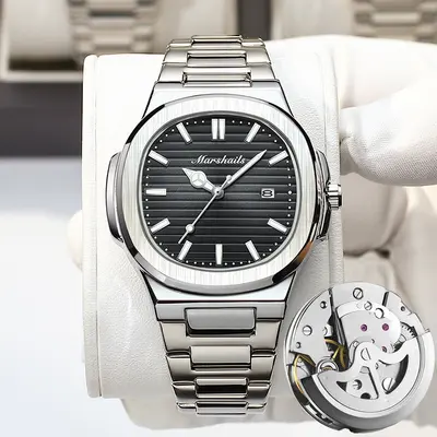 Nautilus Herren-Quarzuhr, quadratisches Design, wasserdicht - 9