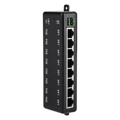 8-port POE centralized power supply module, 12-48V