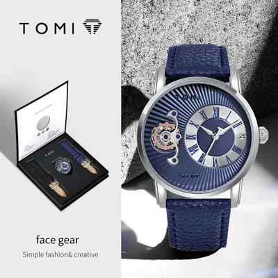 TOMI Face Gear Erkek Saati Kuvars Deri - 10
