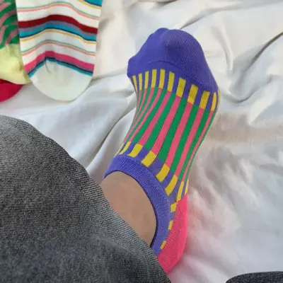Women's Short Low-Cut Cotton Boat Socks, Non-Slip, Summer