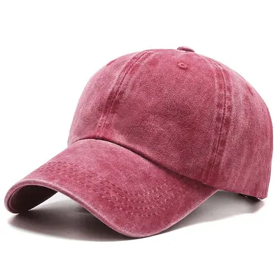 Vintage Washed Pure Cotton Cap Sun Protection Baseball Cap Duck Bill Cap Retro Style Sun Hat Custom Logo - 11