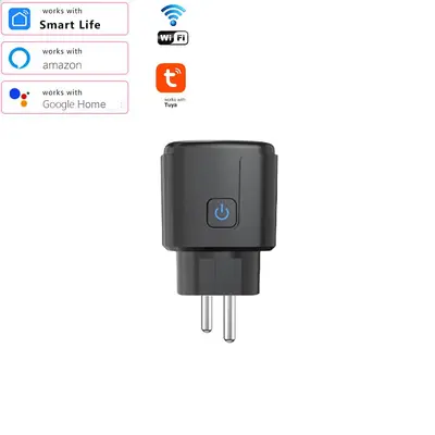 Tuya WiFi akıllı soket 16A20A güç ölçümü ile mobil APP uzaktan kumanda Avrupa fiş fişi - 8
