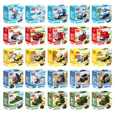 Military Fire Engineering Vehicle Building Block Set - 7