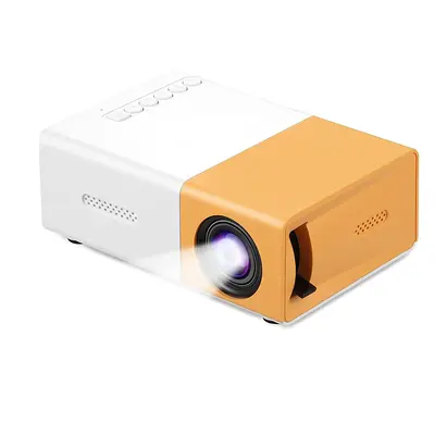 Sınır ötesi YG300 projektör çocuk küçük mini projektör ev duvar projeksiyonu 4K yüksek çözünürlüklü taşınabilir projektör - 7