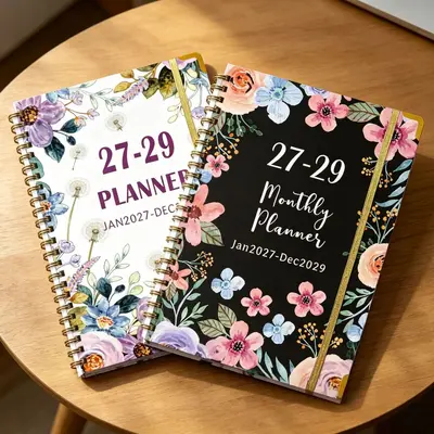 2027-2029 A4 Large Monthly Work Planner Agenda Book and Annual Calendar - 4