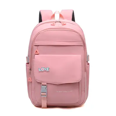 Color-Block School Backpack, Multi-Layer, Large Capacity - 6