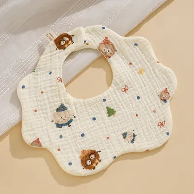 Saliva towel type A baby bib pure cotton gauze soft adjustable wholesale baby supplies child bib - 9