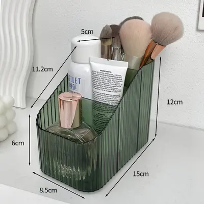 Cosmetic storage box, transparent, desktop organizer - 7
