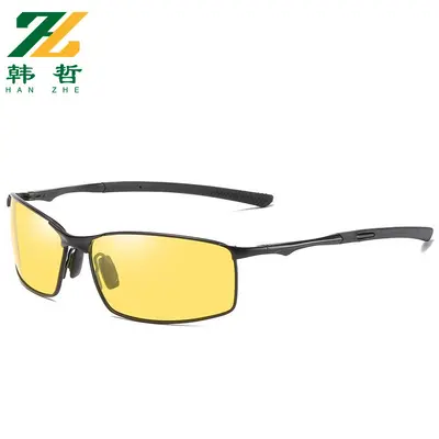 Polarized Men's Sunglasses, Color-Changing, Driving and Night Vision, Metal Frame - 3