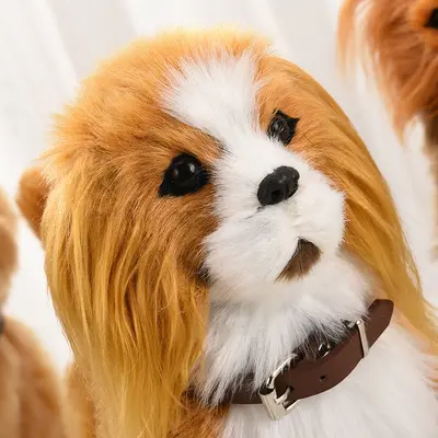 Electric Plush Robot Dog with Music, Walks, Barks and Wags Tail, Sensor