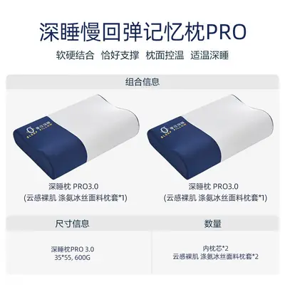 深睡记忆棉枕头成人慢回弹枕芯护颈椎助睡眠单人一只装学生宿舍枕 - 13