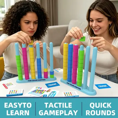 TK Tabletop Stacking Stress-Relief Game, Colorful Balance Game