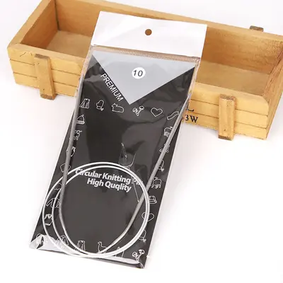 Stainless Steel Circular Knitting Needle Set - 11