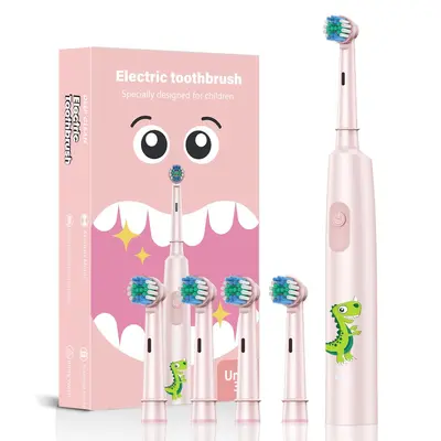 Cross-border Children's Electric Toothbrush 3-12 Years Soft Bristle Gum-Care Sonic Vibration Waterproof Cartoon Kids Electric Toothbrush